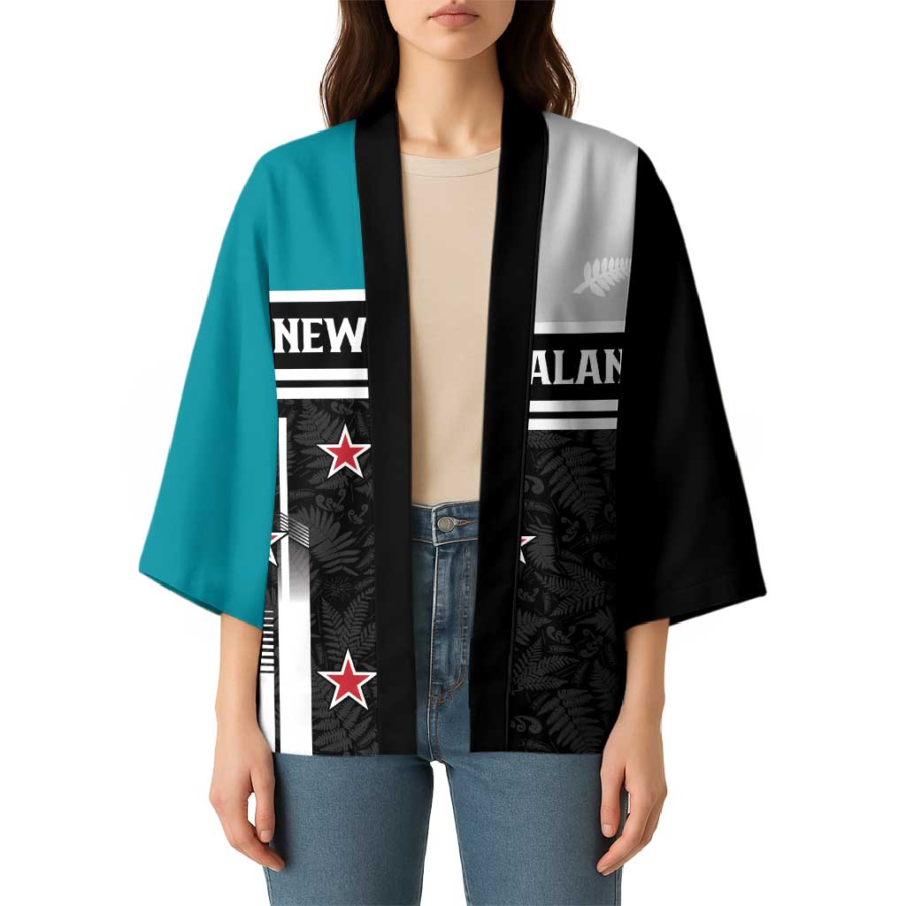 Custom NZ Cricket Pride Kimono Silver Fern Fan Supporter Apparel - Vibe Hoodie
