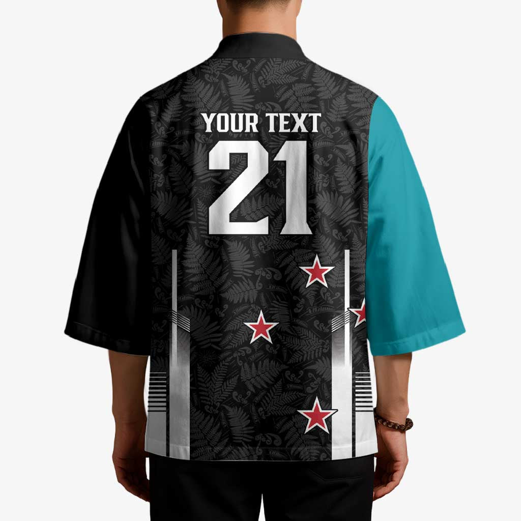 Custom NZ Cricket Pride Kimono Silver Fern Fan Supporter Apparel - Vibe Hoodie