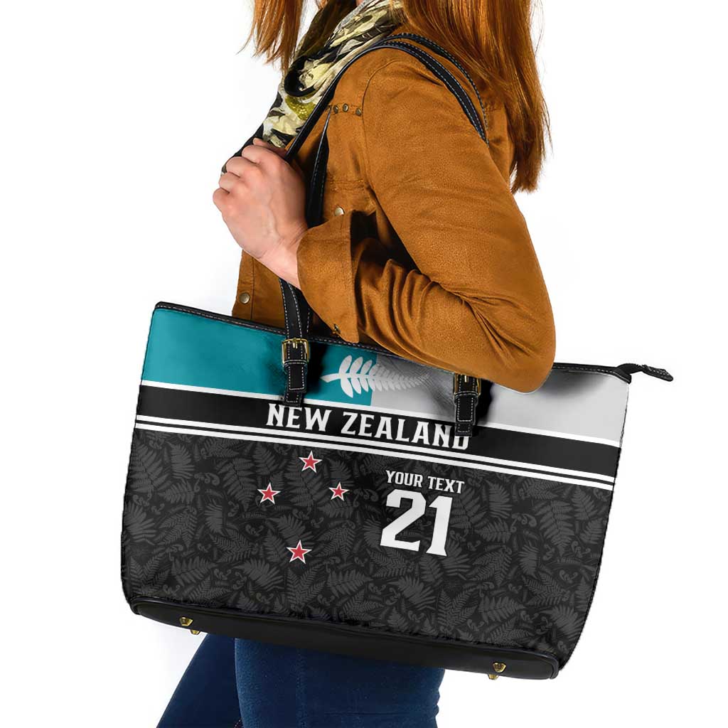 Custom NZ Cricket Pride Leather Tote Bag Silver Fern Fan Supporter Apparel - Vibe Hoodie