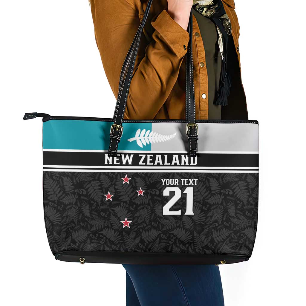 Custom NZ Cricket Pride Leather Tote Bag Silver Fern Fan Supporter Apparel - Vibe Hoodie