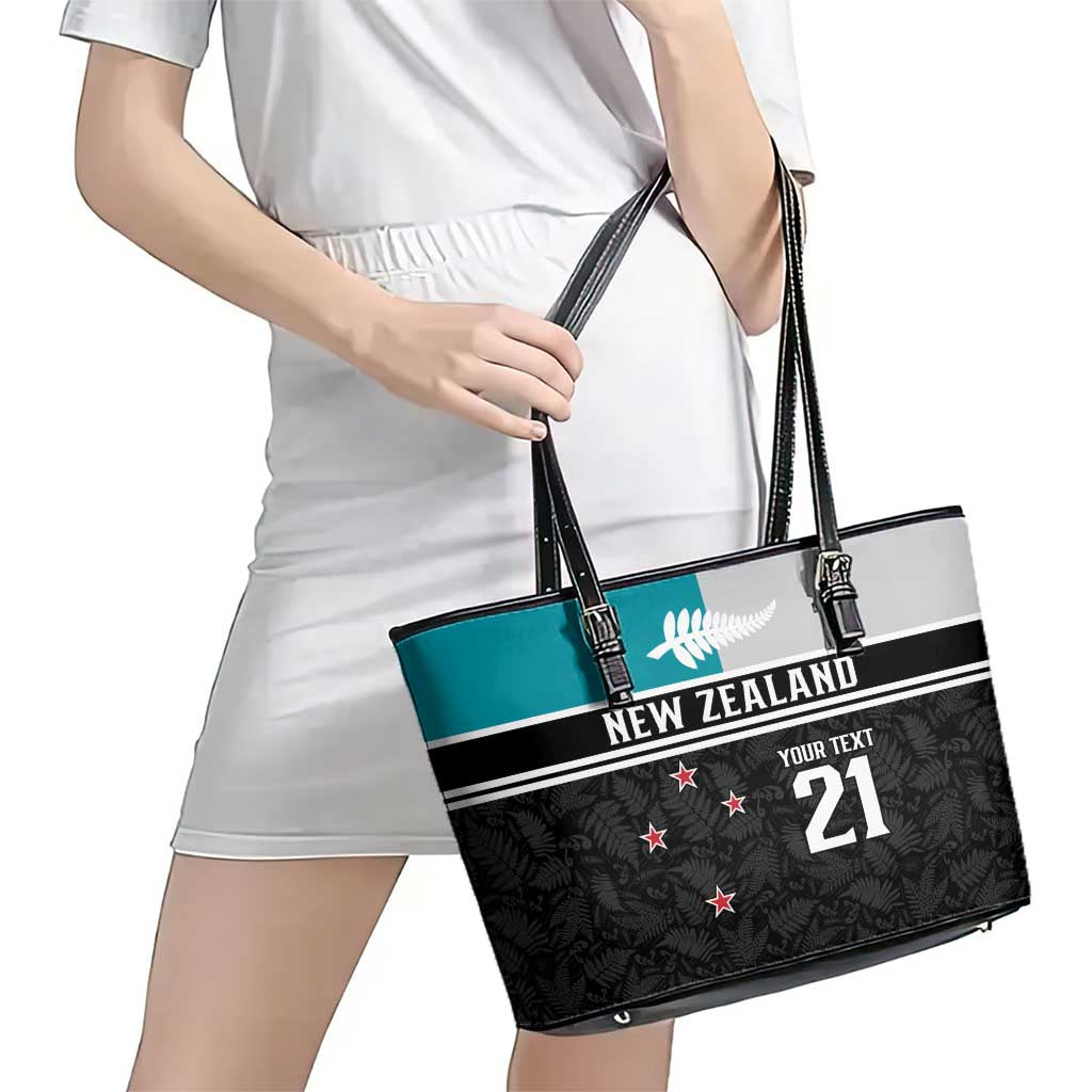 Custom NZ Cricket Pride Leather Tote Bag Silver Fern Fan Supporter Apparel - Vibe Hoodie