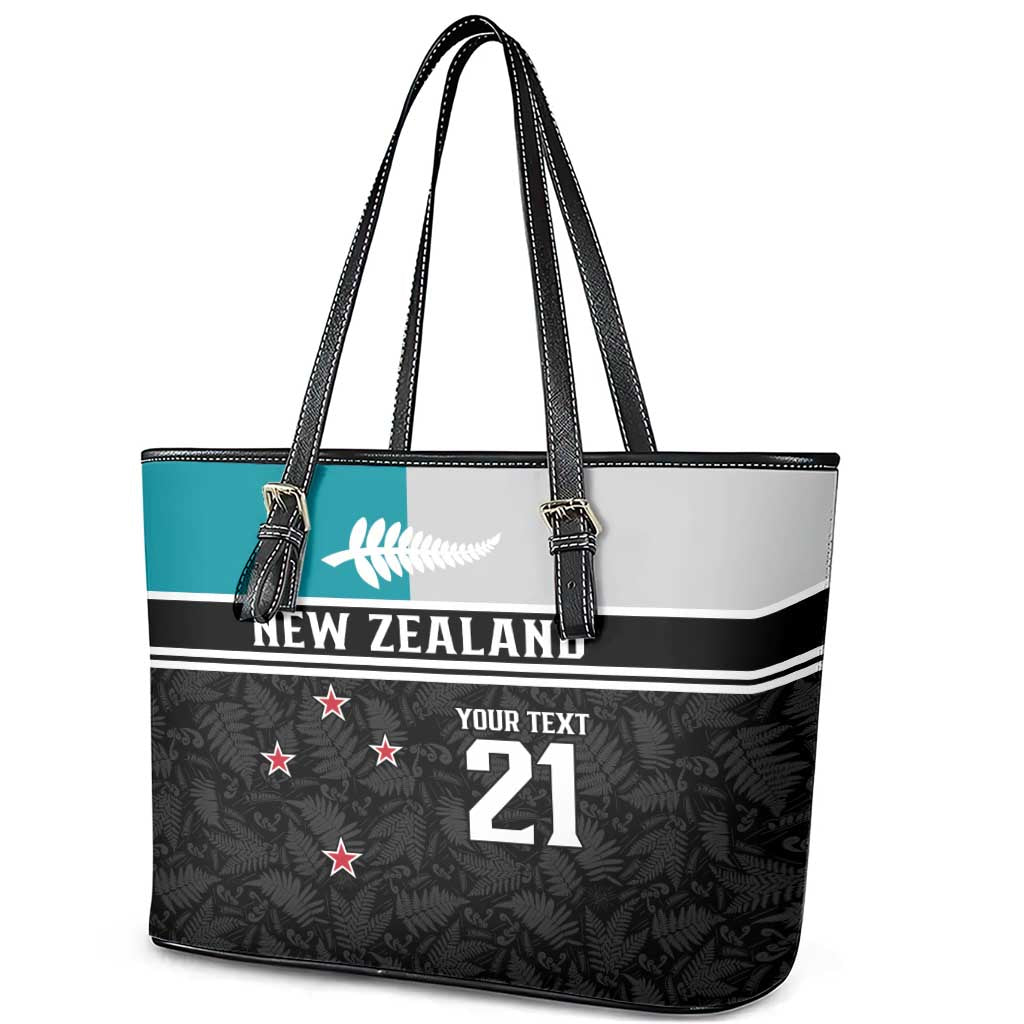 Custom NZ Cricket Pride Leather Tote Bag Silver Fern Fan Supporter Apparel - Vibe Hoodie