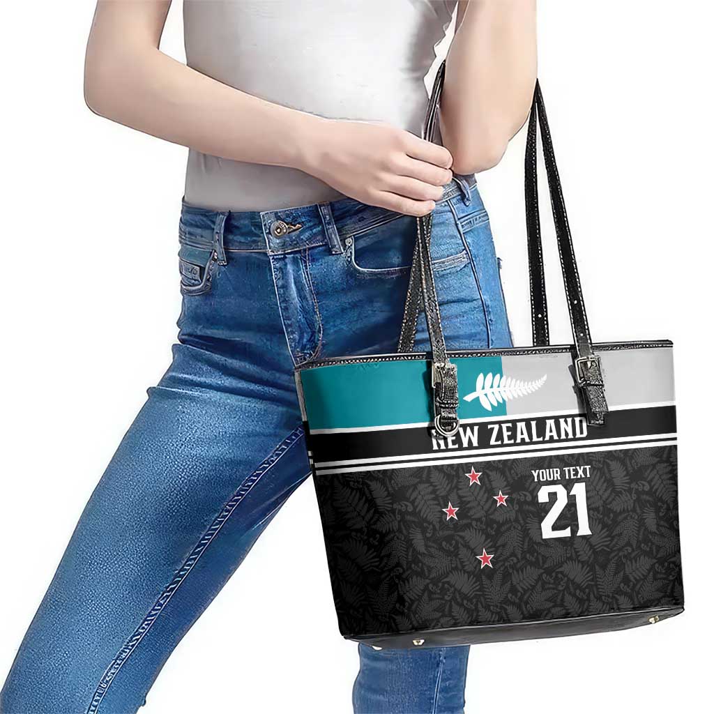 Custom NZ Cricket Pride Leather Tote Bag Silver Fern Fan Supporter Apparel - Vibe Hoodie