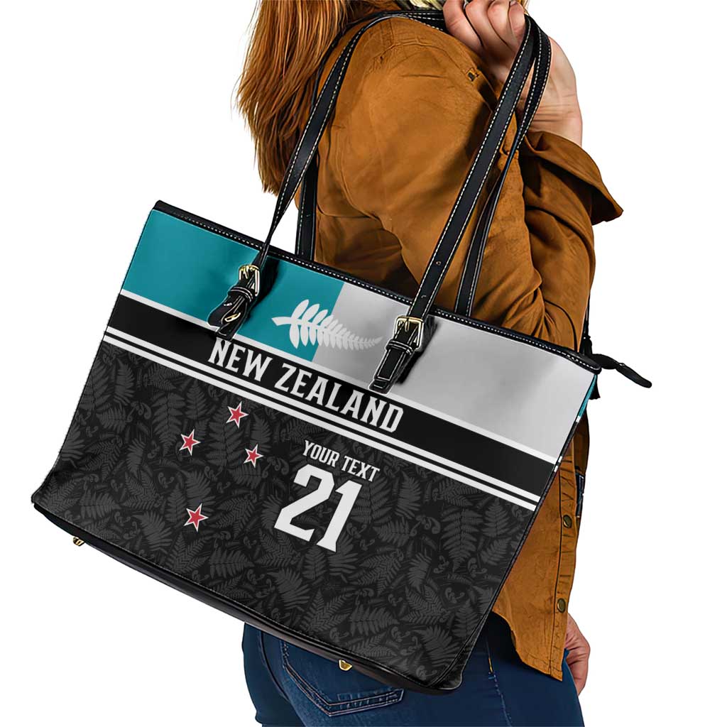 Custom NZ Cricket Pride Leather Tote Bag Silver Fern Fan Supporter Apparel - Vibe Hoodie