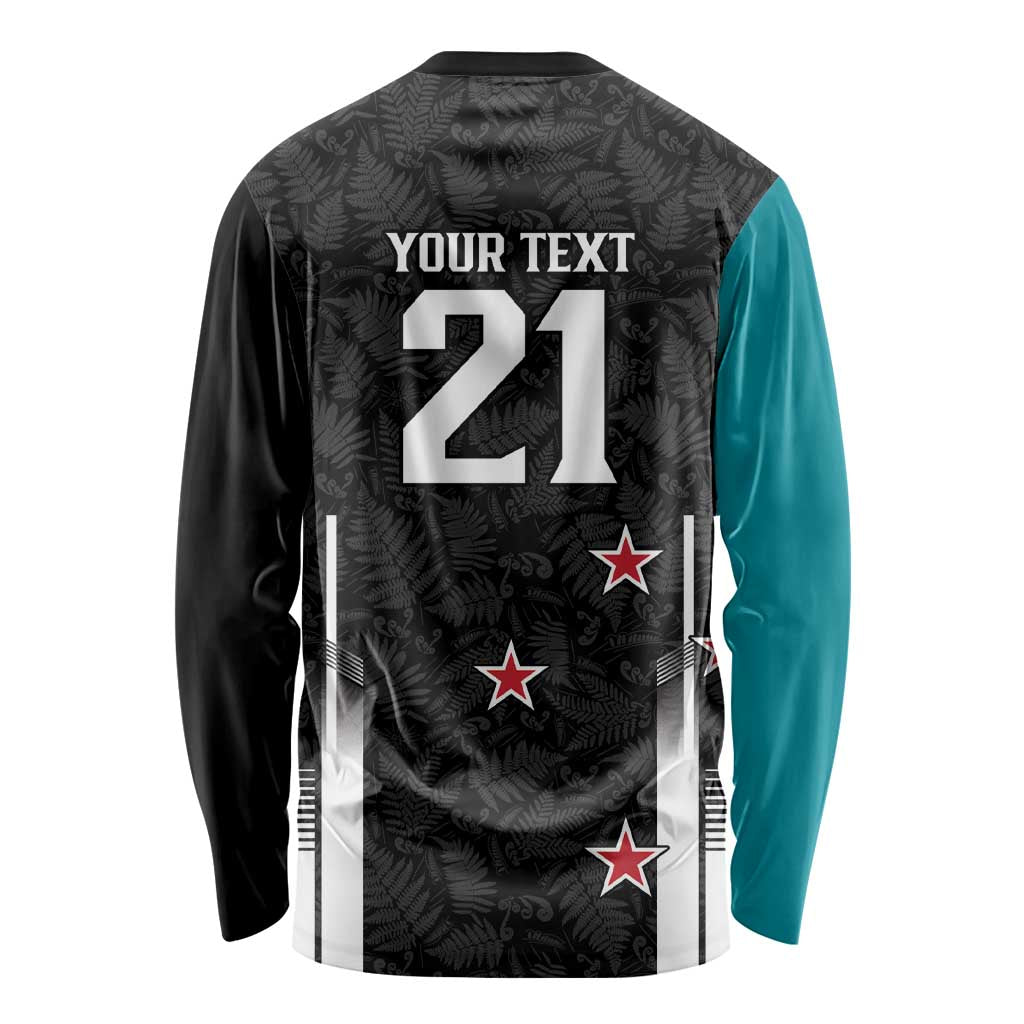 Custom NZ Cricket Pride Long Sleeve Shirt Silver Fern Fan Supporter Apparel - Vibe Hoodie