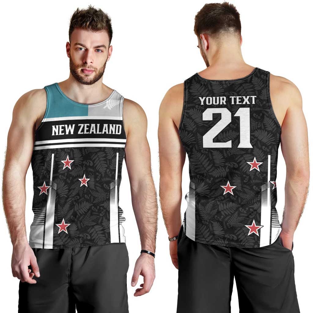 Custom NZ Cricket Pride Men Tank Top Silver Fern Fan Supporter Apparel - Vibe Hoodie