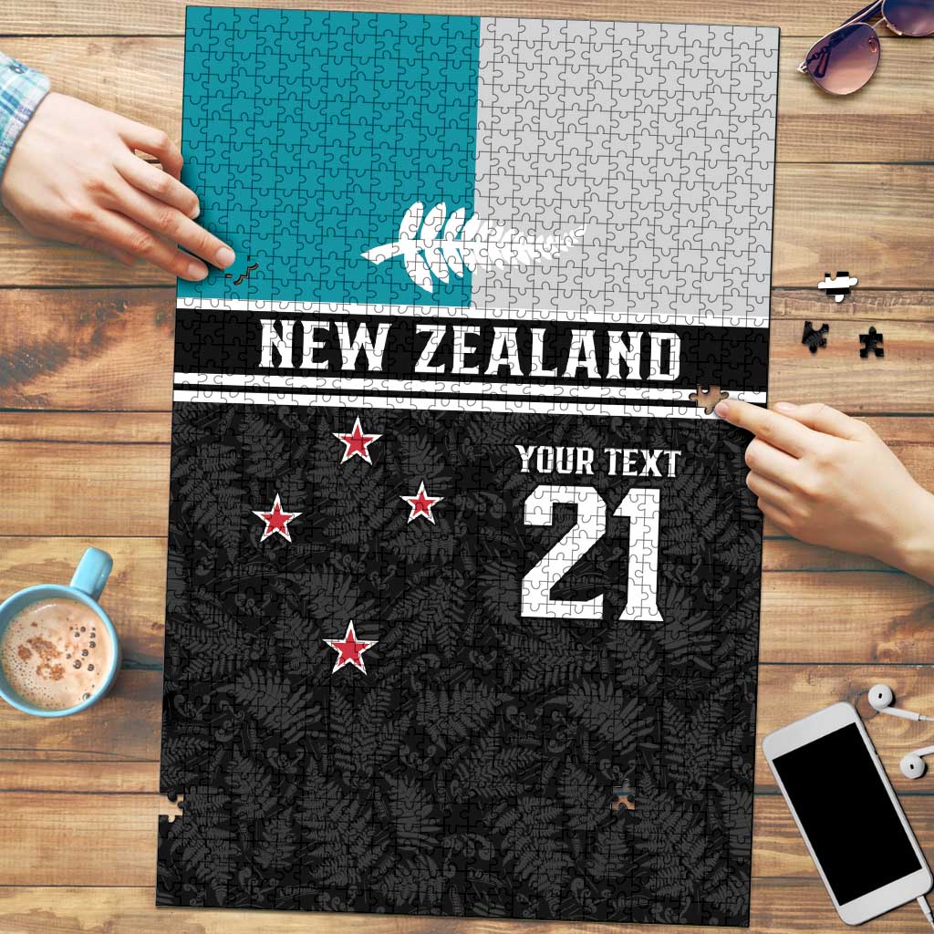 Custom NZ Cricket Pride Puzzle Silver Fern Fan Supporter Apparel - Vibe Hoodie