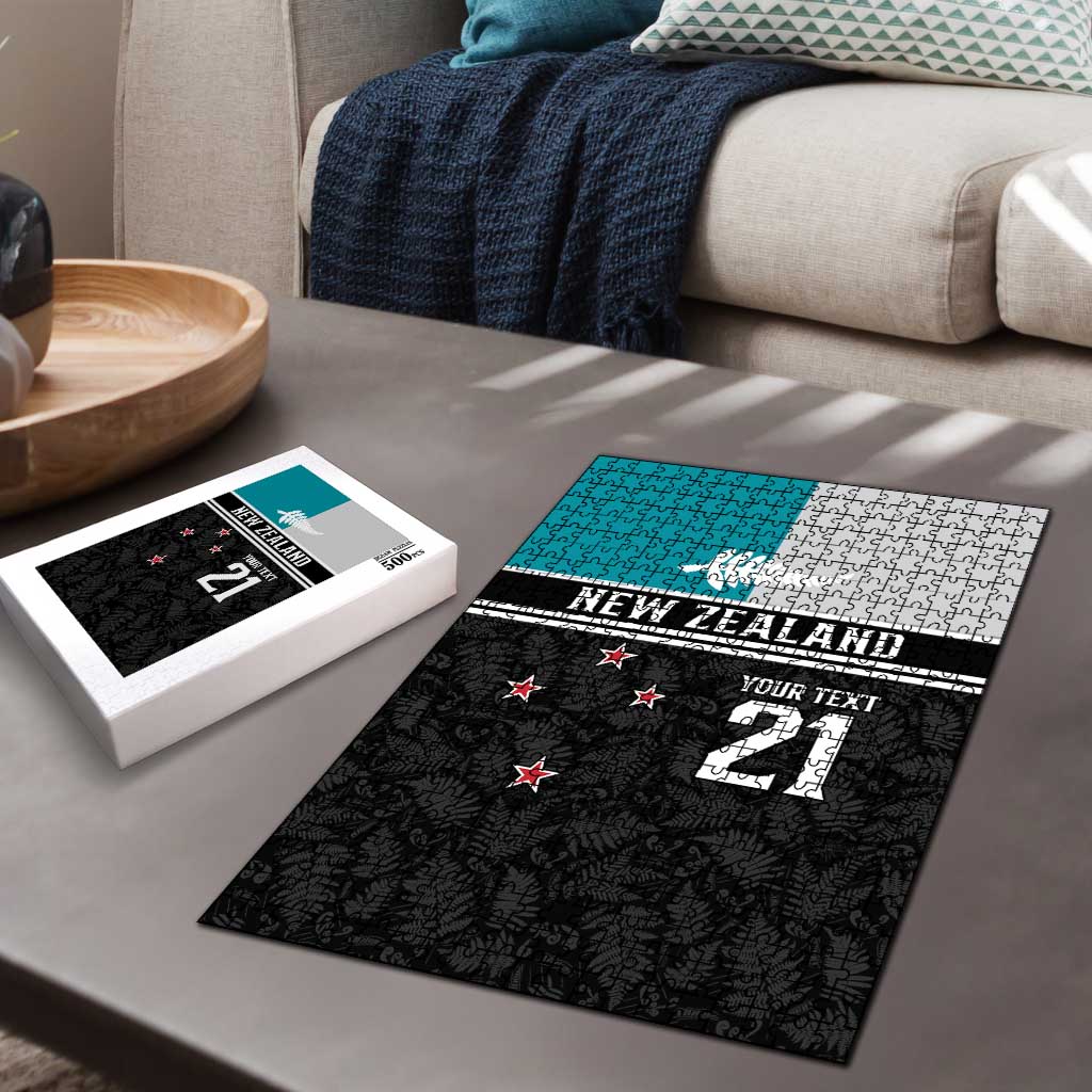 Custom NZ Cricket Pride Puzzle Silver Fern Fan Supporter Apparel - Vibe Hoodie