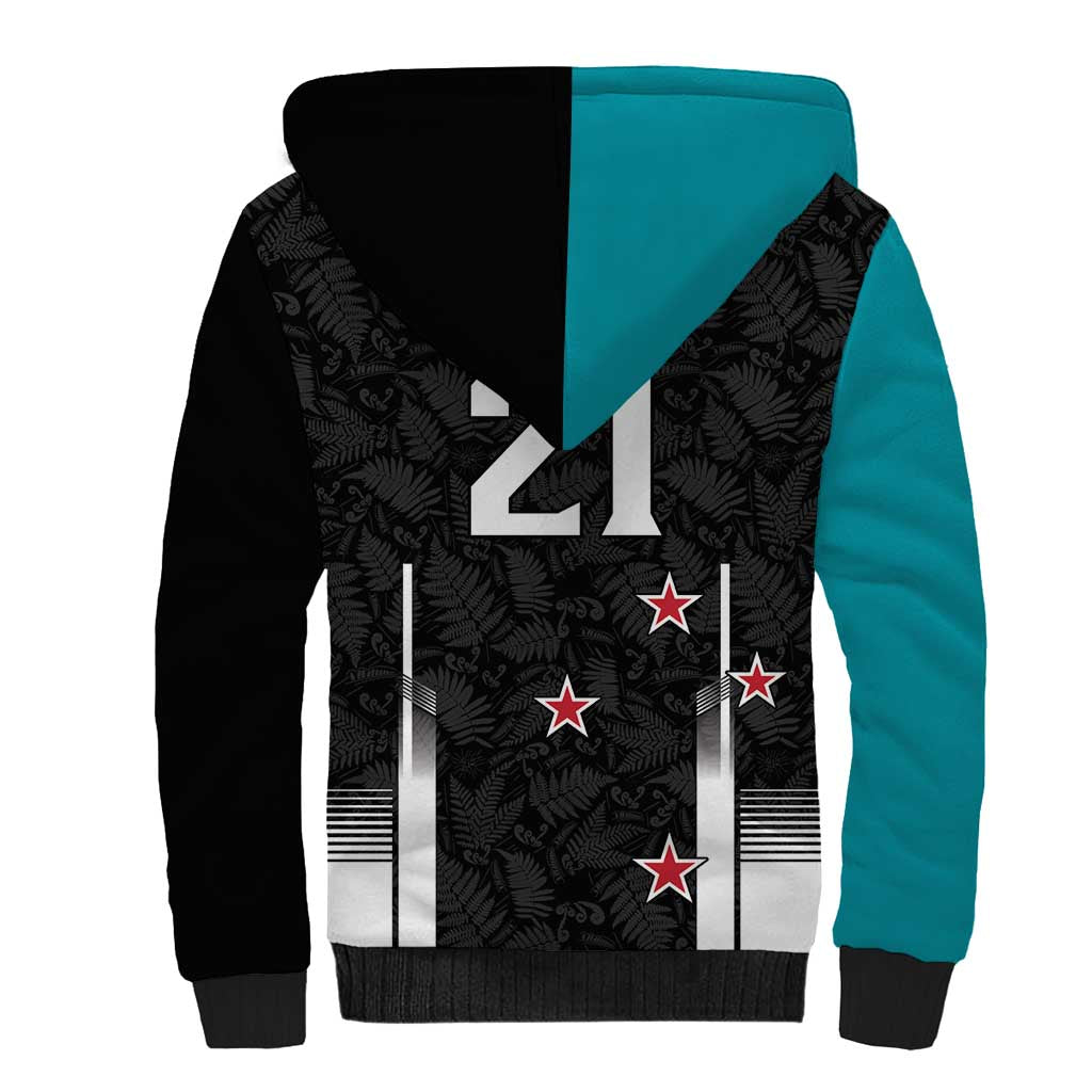 Custom NZ Cricket Pride Sherpa Hoodie Silver Fern Fan Supporter Apparel - Vibe Hoodie