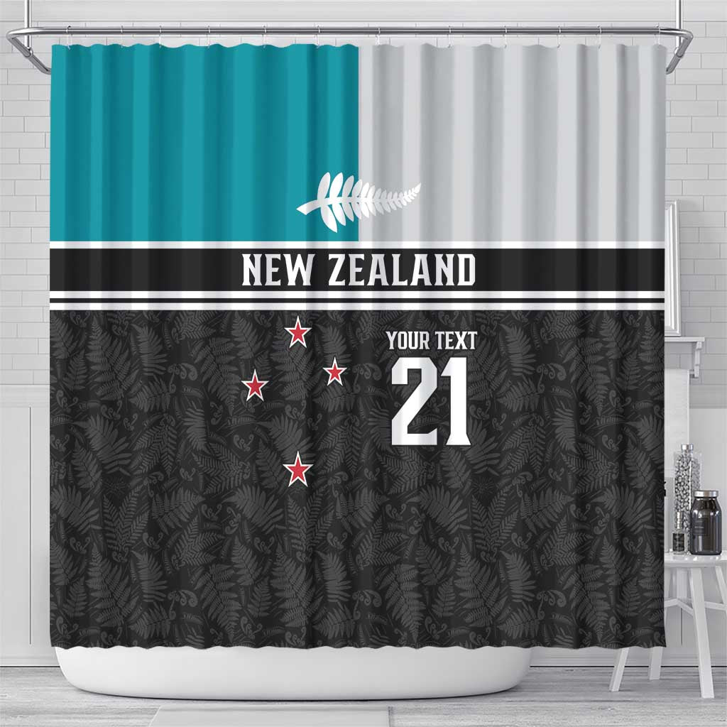Custom NZ Cricket Pride Shower Curtain Silver Fern Fan Supporter Apparel - Vibe Hoodie