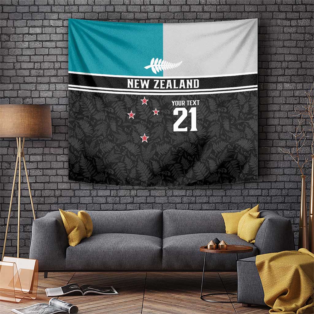 Custom NZ Cricket Pride Tapestry Silver Fern Fan Supporter Apparel - Vibe Hoodie