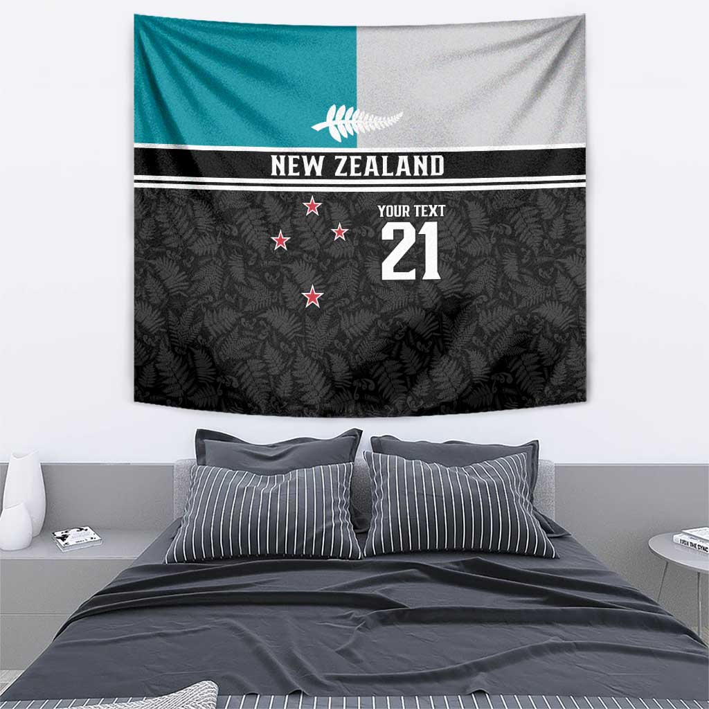 Custom NZ Cricket Pride Tapestry Silver Fern Fan Supporter Apparel - Vibe Hoodie
