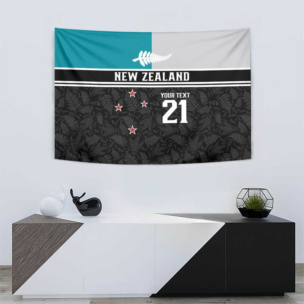 Custom NZ Cricket Pride Tapestry Silver Fern Fan Supporter Apparel - Vibe Hoodie