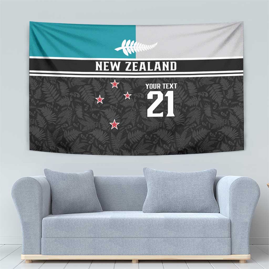 Custom NZ Cricket Pride Tapestry Silver Fern Fan Supporter Apparel - Vibe Hoodie