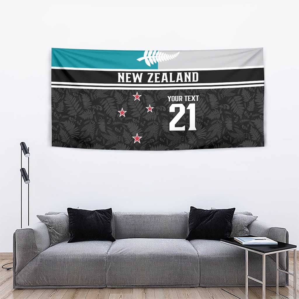 Custom NZ Cricket Pride Tapestry Silver Fern Fan Supporter Apparel - Vibe Hoodie
