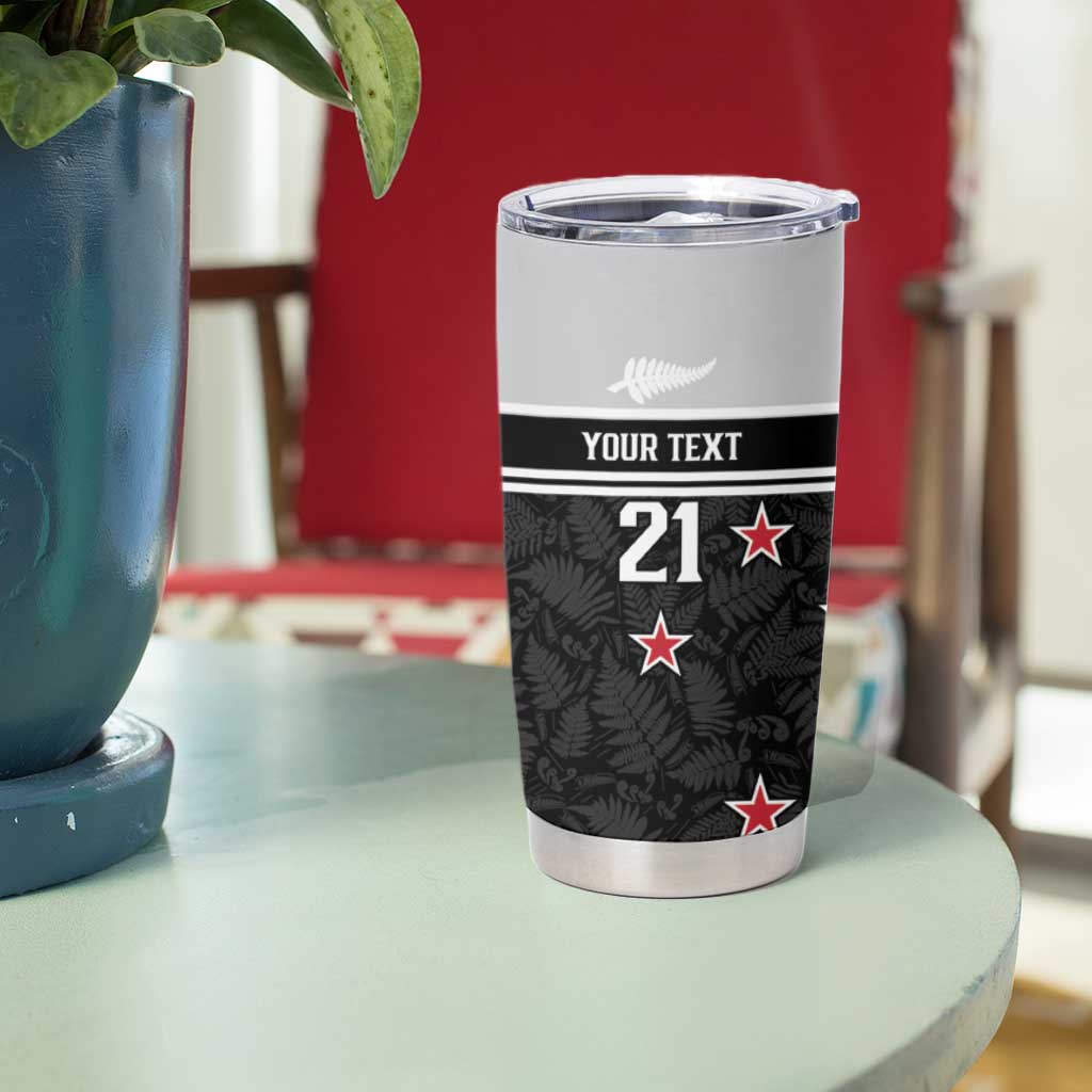 Custom NZ Cricket Pride Tumbler Cup Silver Fern Fan Supporter Apparel - Vibe Hoodie