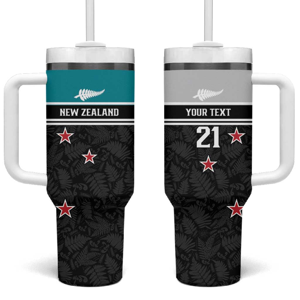 Custom NZ Cricket Pride Tumbler With Handle Silver Fern Fan Supporter Apparel - Vibe Hoodie