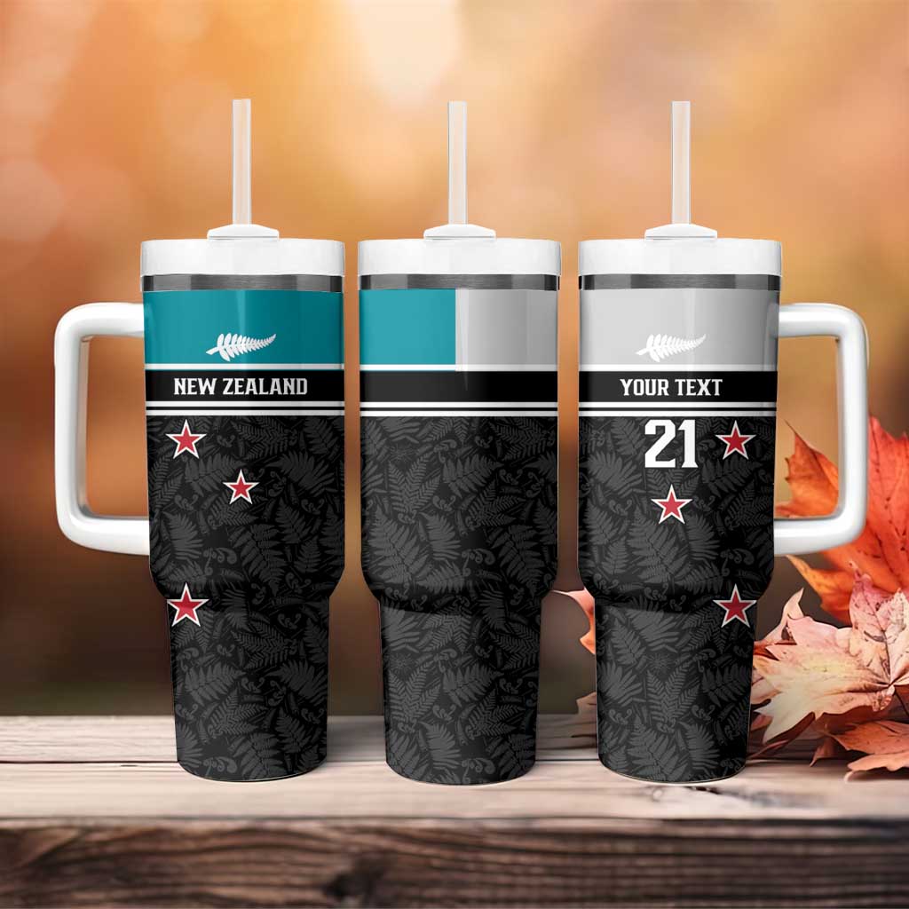 Custom NZ Cricket Pride Tumbler With Handle Silver Fern Fan Supporter Apparel - Vibe Hoodie