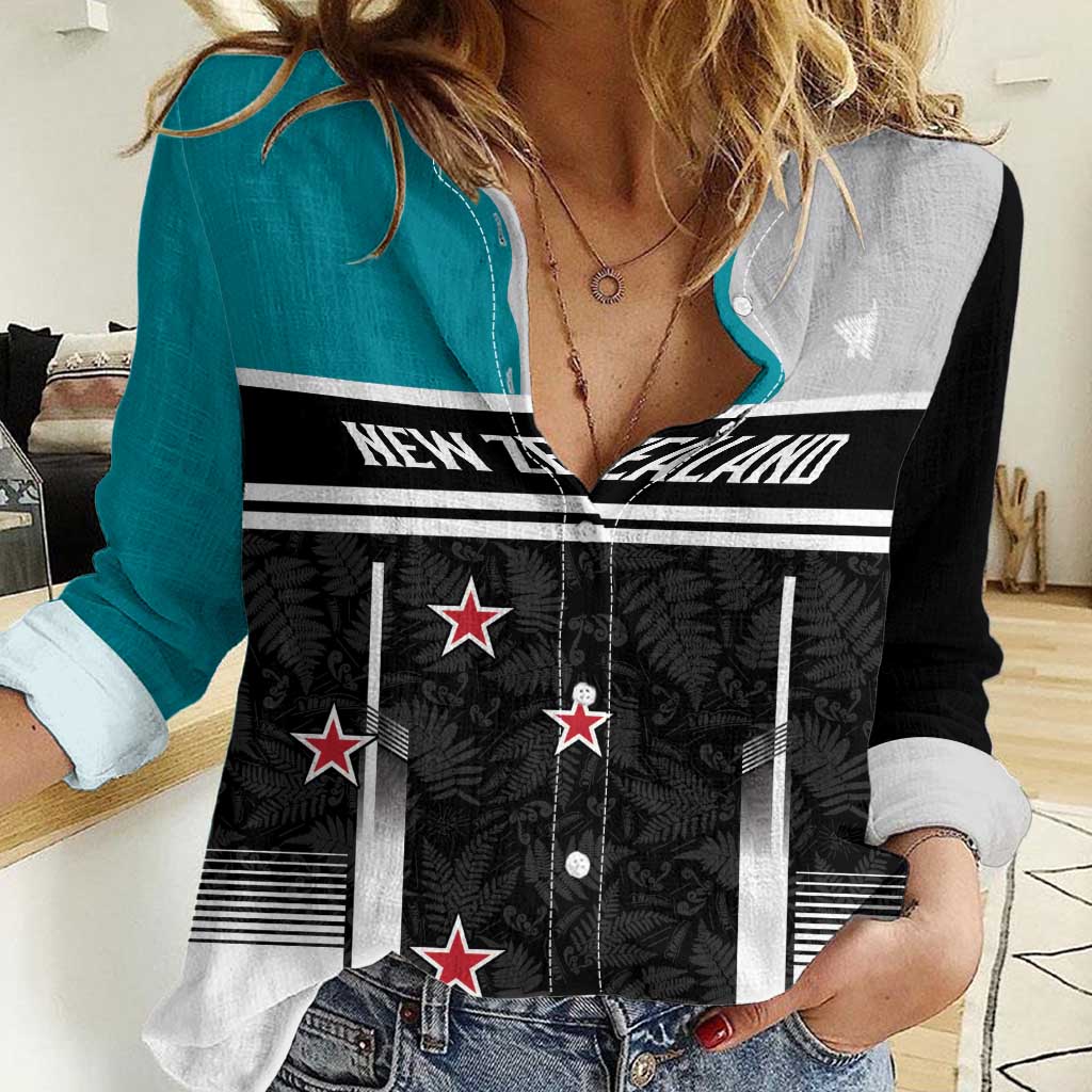 Custom NZ Cricket Pride Women Casual Shirt Silver Fern Fan Supporter Apparel - Vibe Hoodie