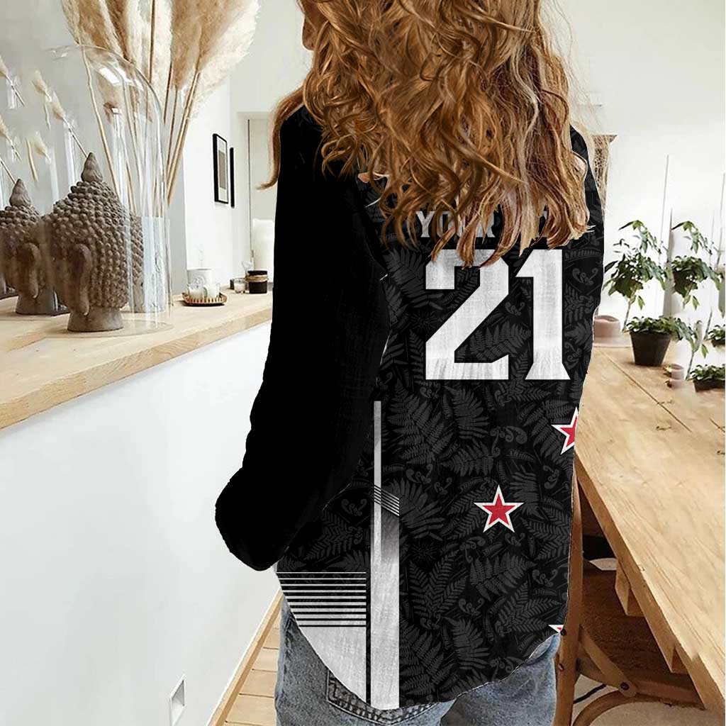 Custom NZ Cricket Pride Women Casual Shirt Silver Fern Fan Supporter Apparel - Vibe Hoodie