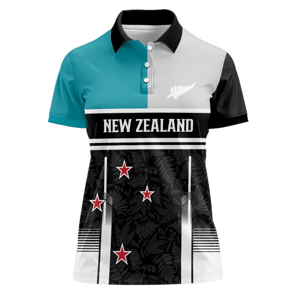 Custom NZ Cricket Pride Women Polo Shirt Silver Fern Fan Supporter Apparel - Vibe Hoodie