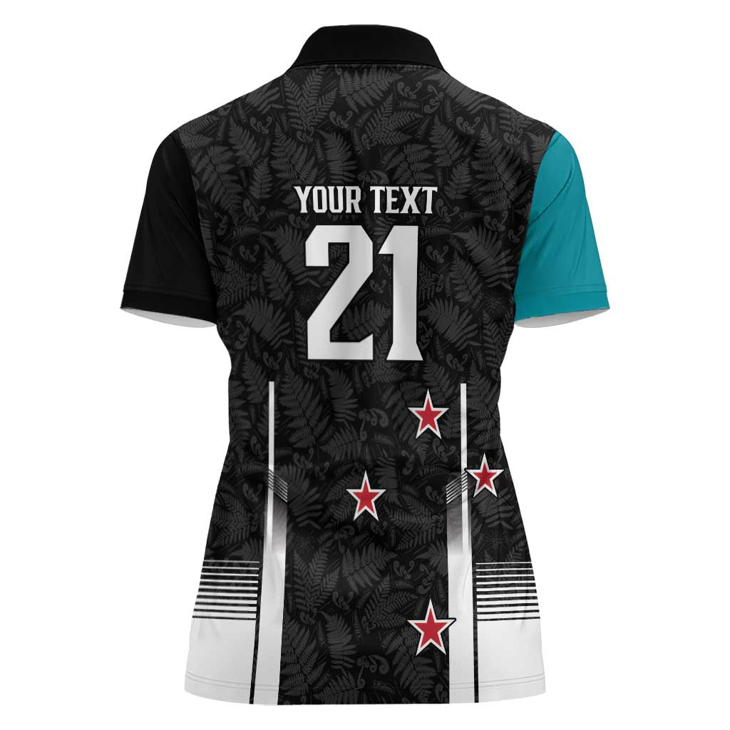 Custom NZ Cricket Pride Women Polo Shirt Silver Fern Fan Supporter Apparel - Vibe Hoodie