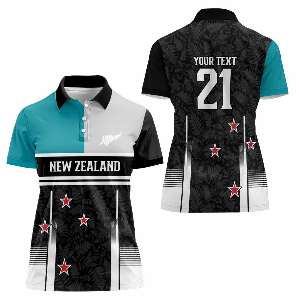 Custom NZ Cricket Pride Women Polo Shirt Silver Fern Fan Supporter Apparel - Vibe Hoodie