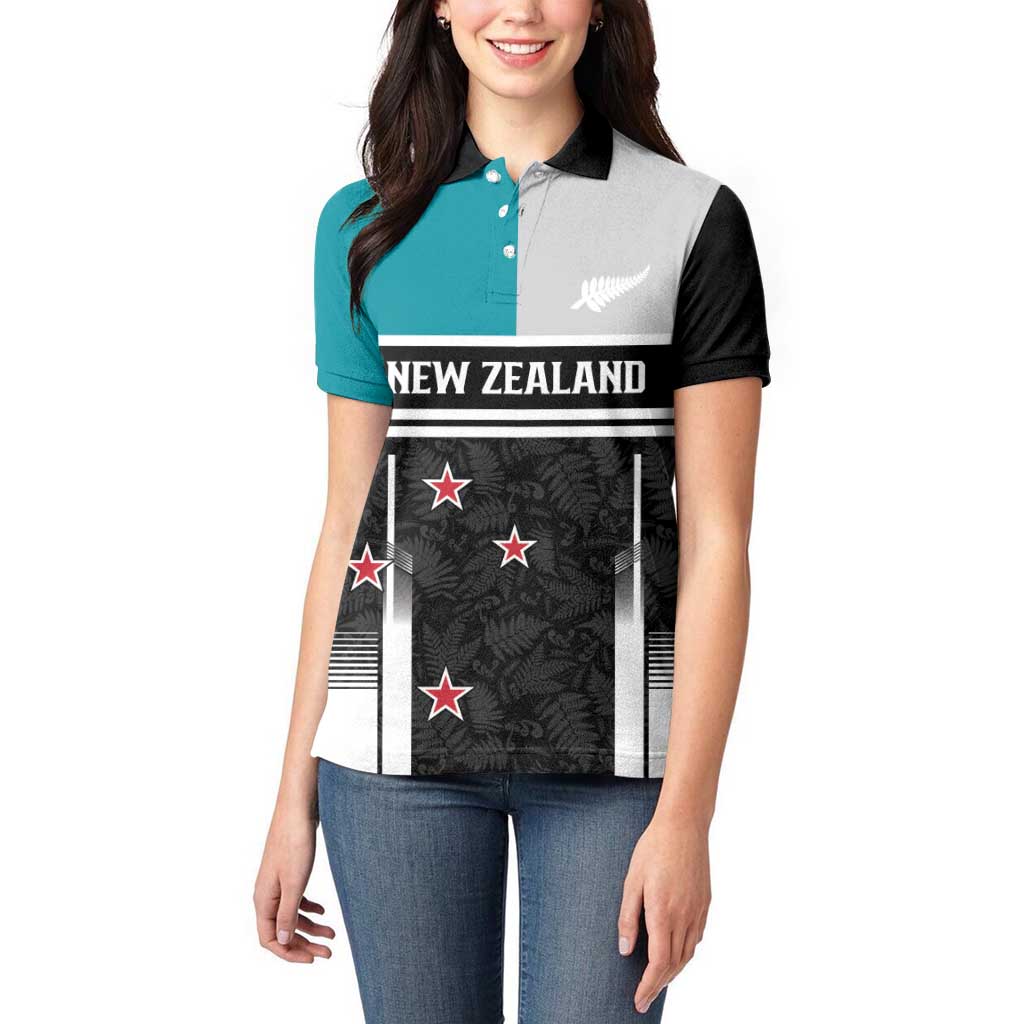 Custom NZ Cricket Pride Women Polo Shirt Silver Fern Fan Supporter Apparel - Vibe Hoodie