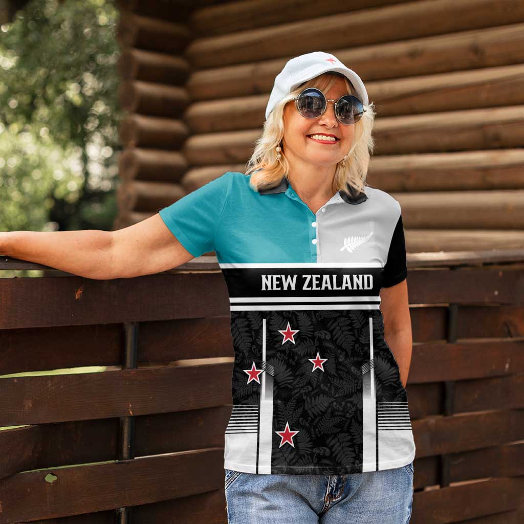 Custom NZ Cricket Pride Women Polo Shirt Silver Fern Fan Supporter Apparel - Vibe Hoodie
