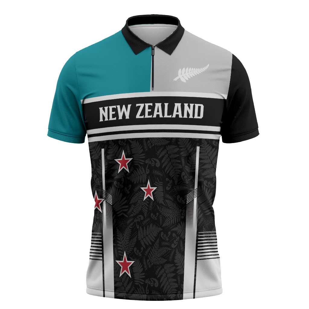 Custom NZ Cricket Pride Zipper Polo Shirt Silver Fern Fan Supporter Apparel - Vibe Hoodie