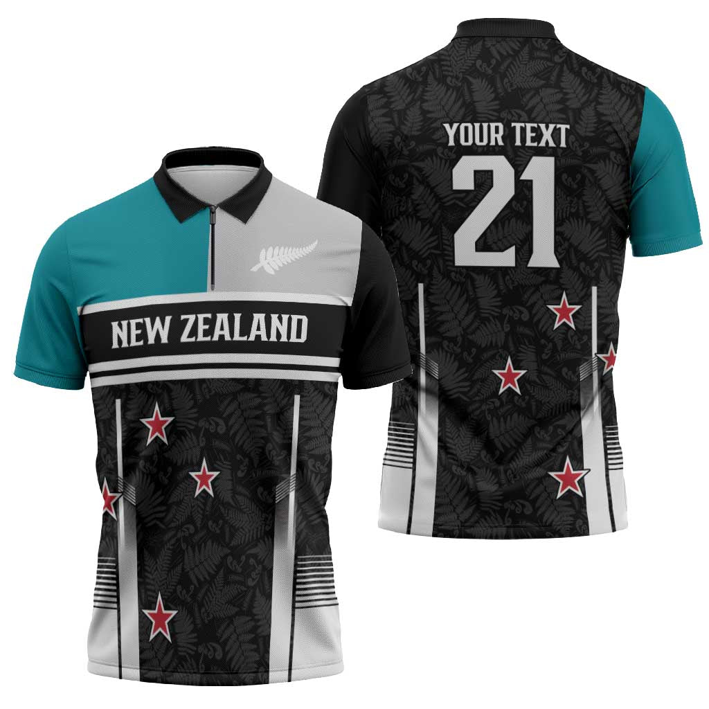 Custom NZ Cricket Pride Zipper Polo Shirt Silver Fern Fan Supporter Apparel - Vibe Hoodie
