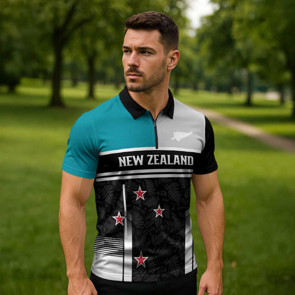 Custom NZ Cricket Pride Zipper Polo Shirt Silver Fern Fan Supporter Apparel - Vibe Hoodie