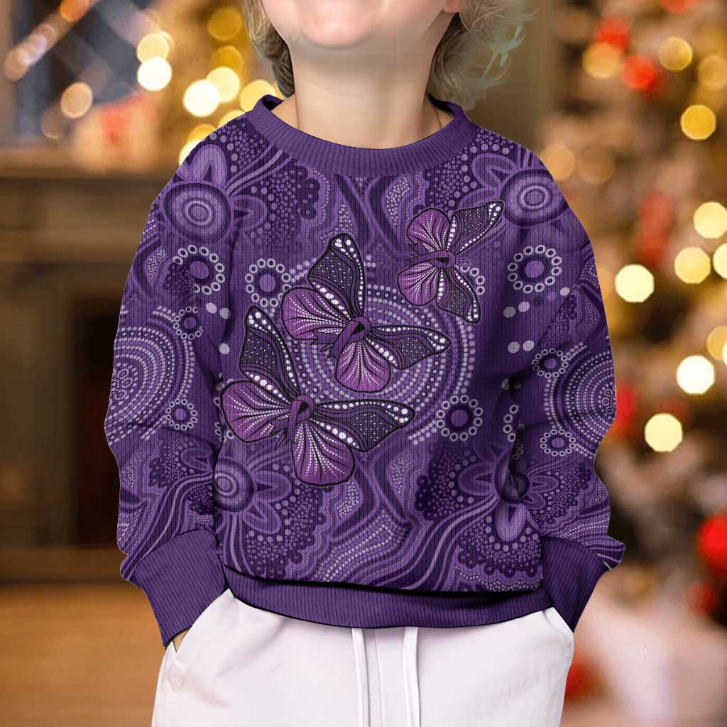 Purple Butterfly Spirit Kid Ugly Christmas Sweater Australian Epilepsy Awareness - Vibe Hoodie