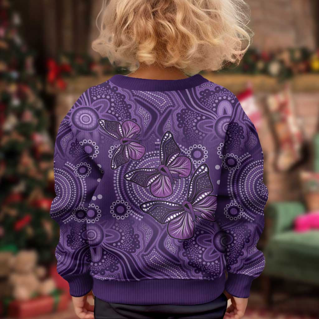 Purple Butterfly Spirit Kid Ugly Christmas Sweater Australian Epilepsy Awareness - Vibe Hoodie