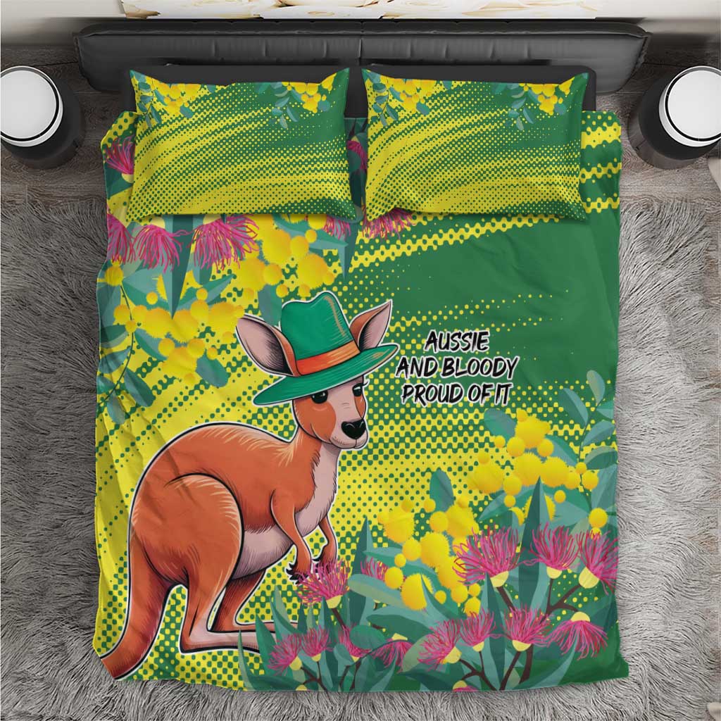 Aussie and Bloody Proud of It Bedding Set Happy Australia Day - Vibe Hoodie Shop