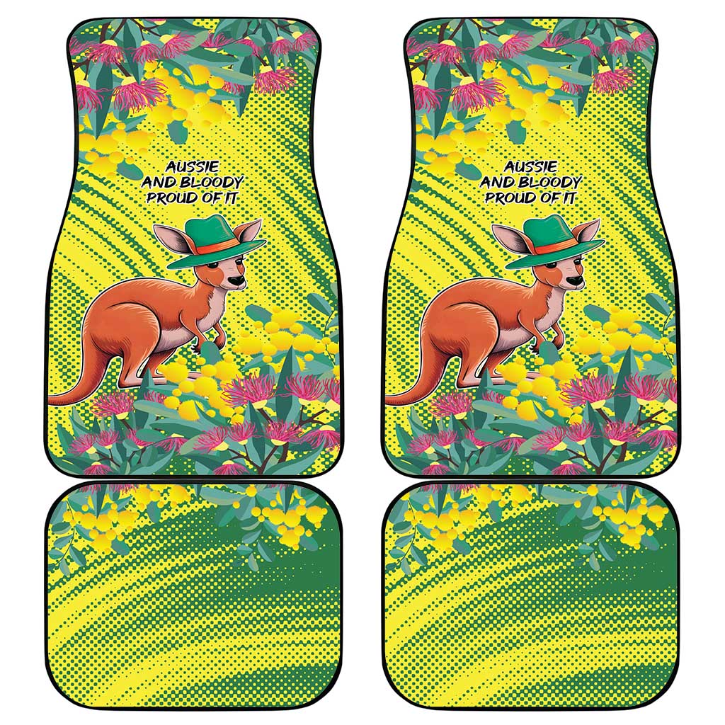 Aussie and Bloody Proud of It Car Mats Happy Australia Day