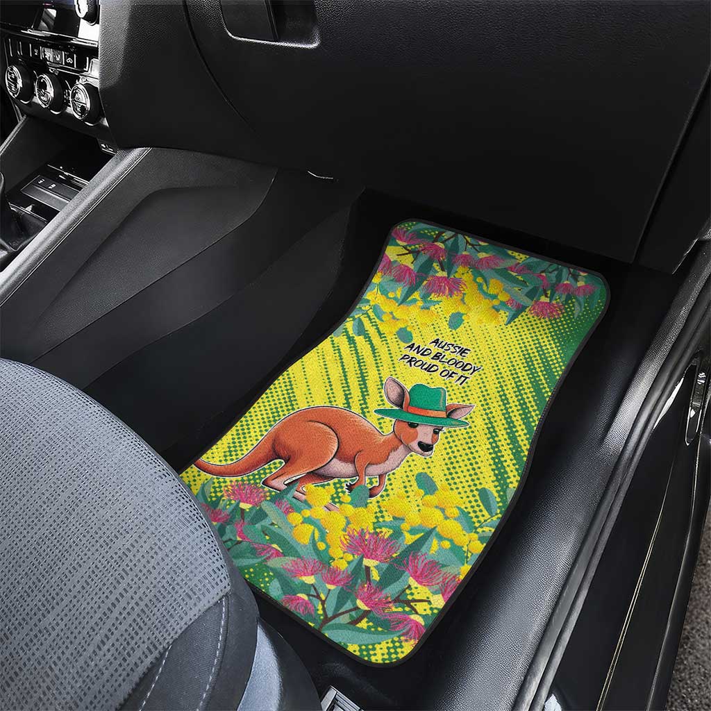 Aussie and Bloody Proud of It Car Mats Happy Australia Day