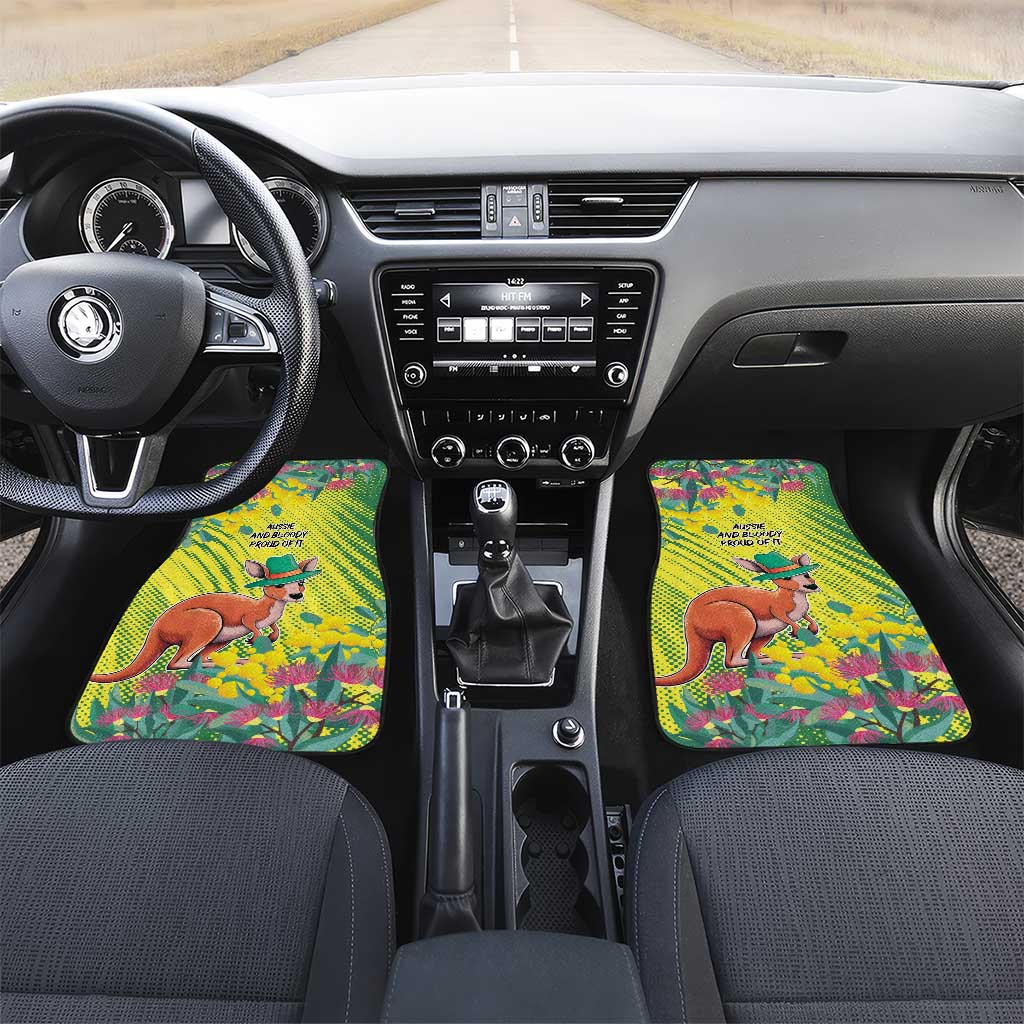 Aussie and Bloody Proud of It Car Mats Happy Australia Day