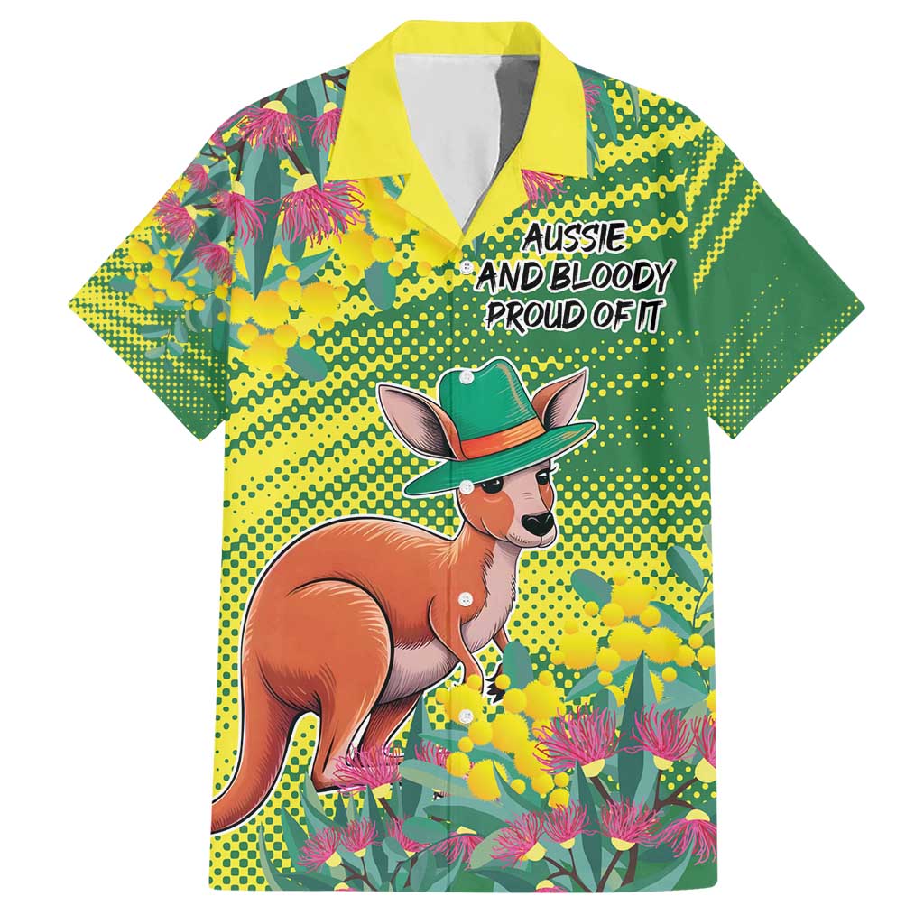 Aussie and Bloody Proud of It Hawaiian Shirt Happy Australia Day - Vibe Hoodie Shop