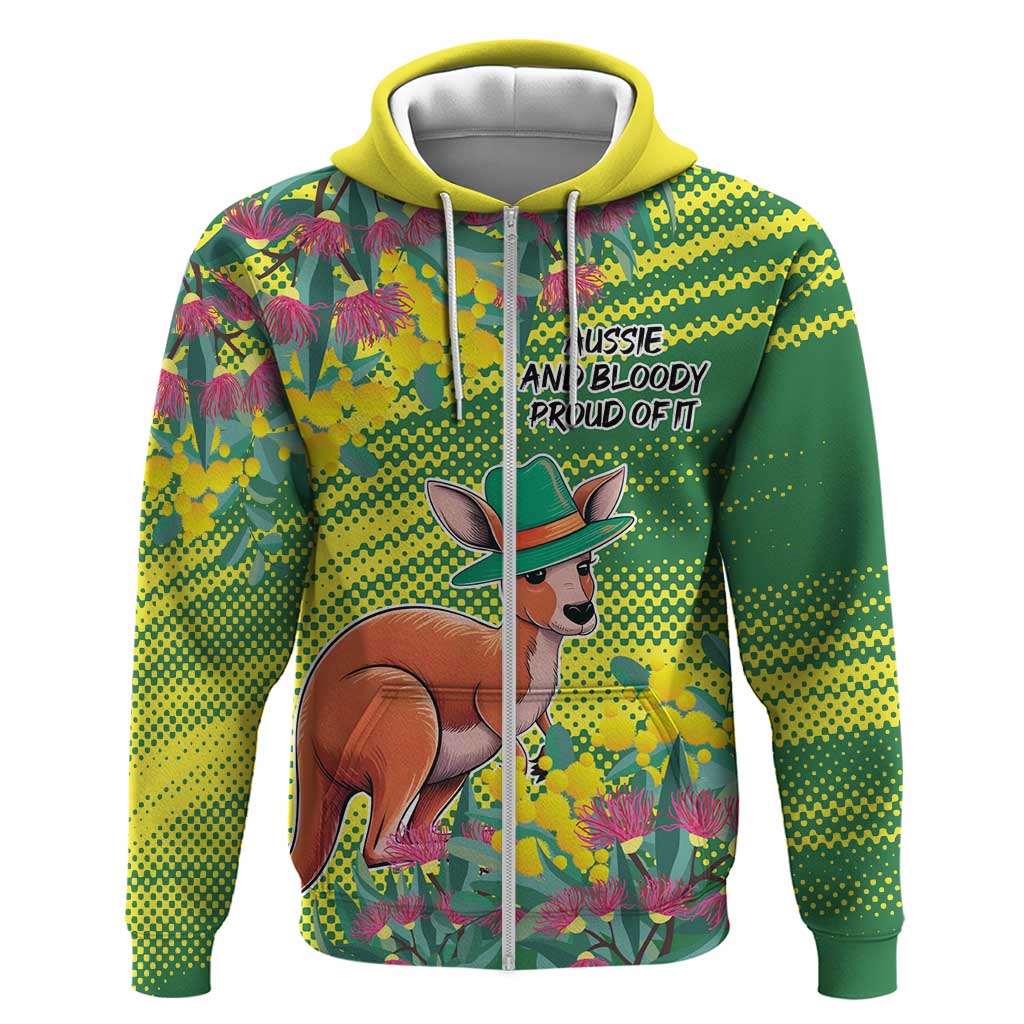 Aussie and Bloody Proud of It Hoodie Happy Australia Day LT9 - Vibe Hoodie Shop