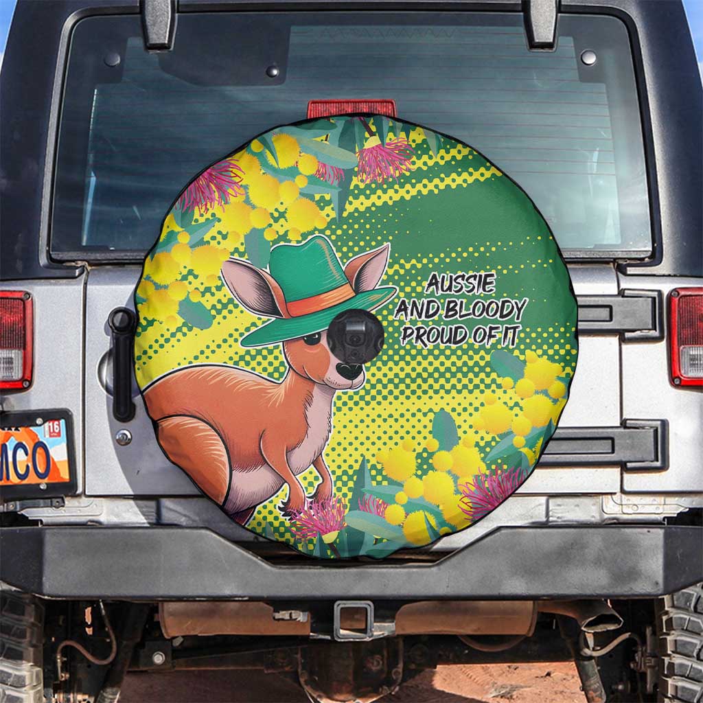 Aussie and Bloody Proud of It Spare Tire Cover Happy Australia Day - Vibe Hoodie Shop