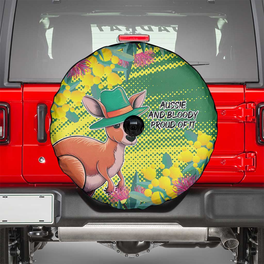 Aussie and Bloody Proud of It Spare Tire Cover Happy Australia Day - Vibe Hoodie Shop