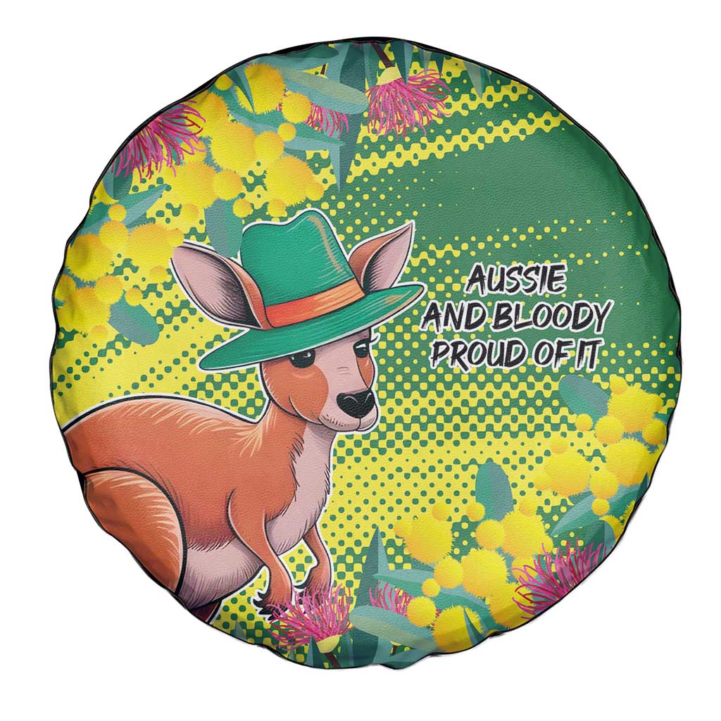 Aussie and Bloody Proud of It Spare Tire Cover Happy Australia Day - Vibe Hoodie Shop