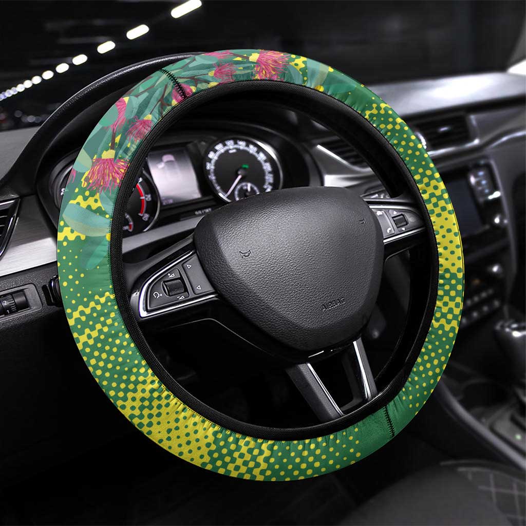 Aussie and Bloody Proud of It Steering Wheel Cover Happy Australia Day