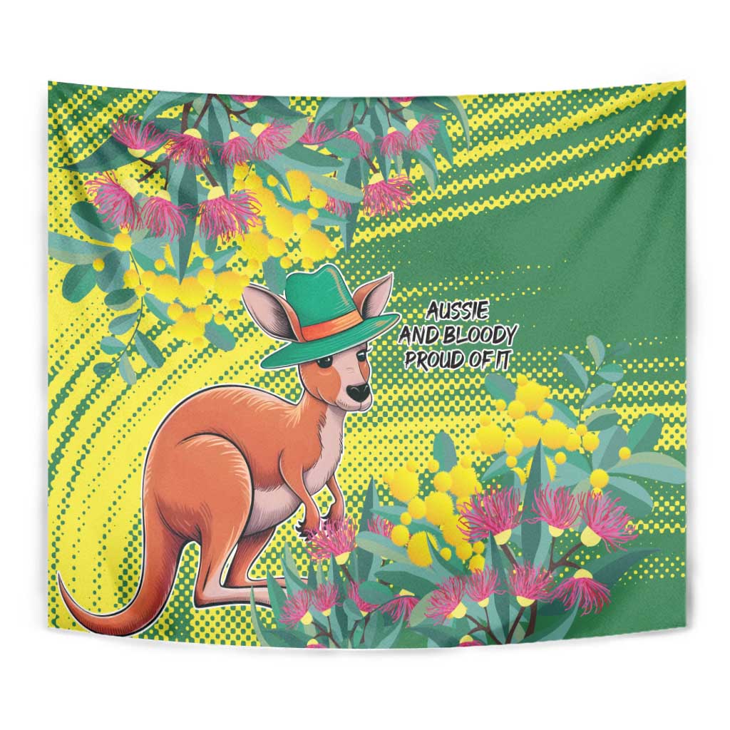 Aussie and Bloody Proud of It Tapestry Happy Australia Day - Vibe Hoodie Shop