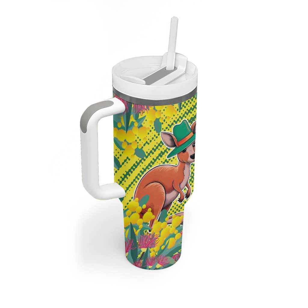 Aussie and Bloody Proud of It Tumbler With Handle Happy Australia Day