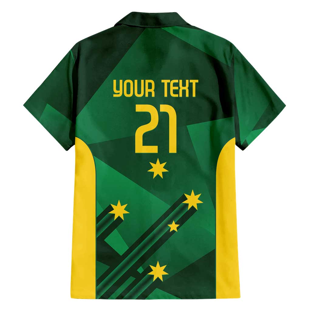 Australia Kangaroo Custom Family Matching Puletasi and Hawaiian Shirt Aussie National Color Sporty Pattern