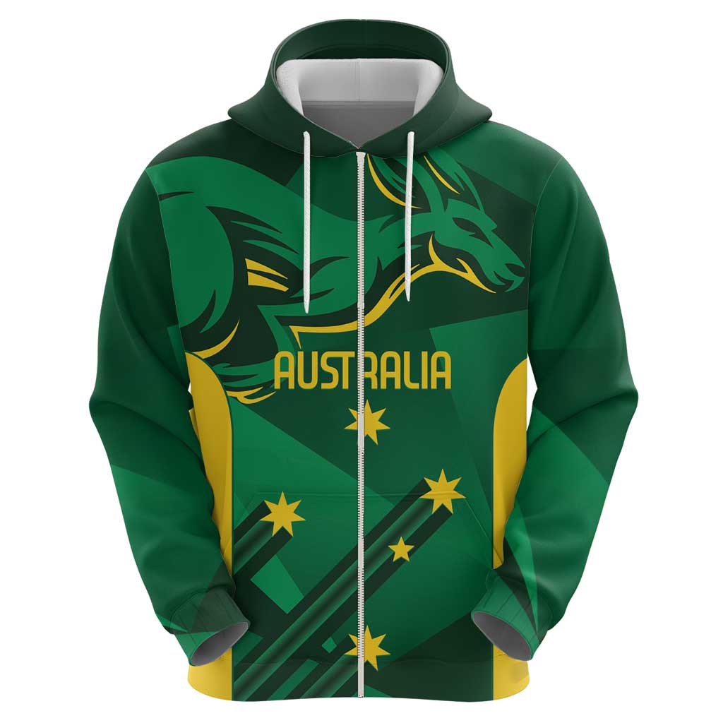 Australia Kangaroo Custom Hoodie Aussie National Color Sporty Pattern LT9 - Vibe Hoodie Shop