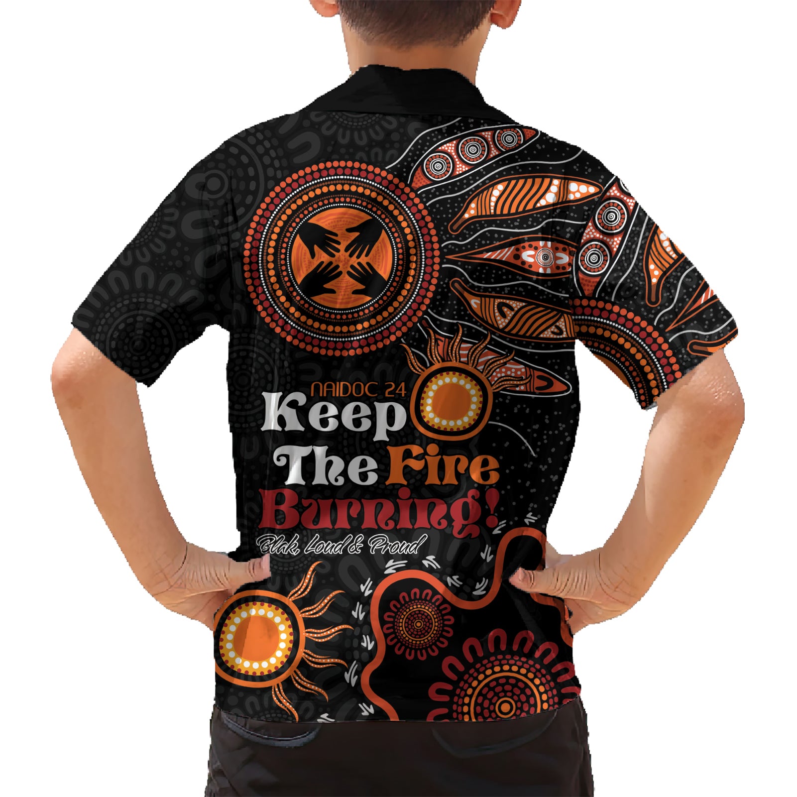 Australia NAIDOC 2024 Hawaiian Shirt Keep the Fire Burning Aboriginal Art - Vibe Hoodie Shop