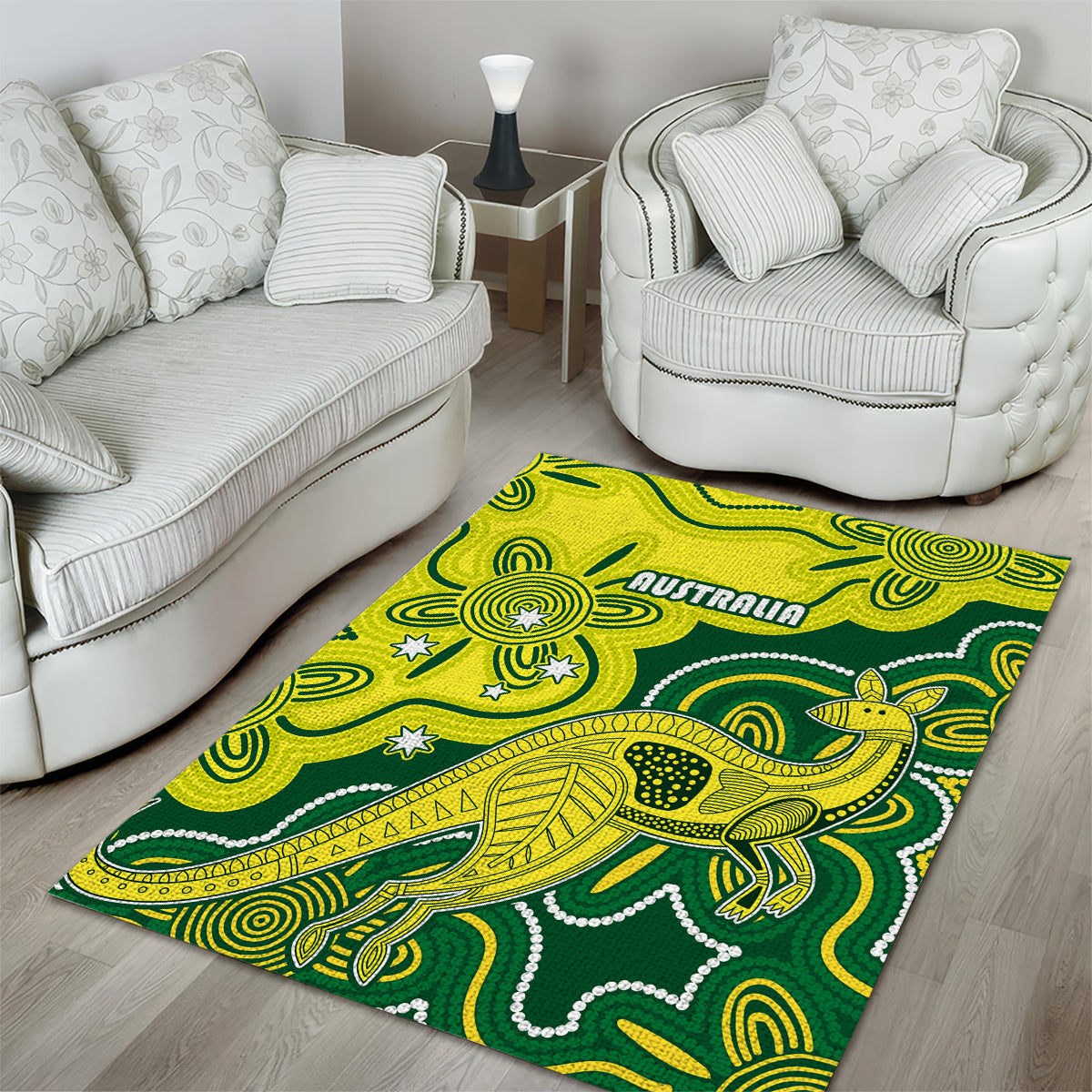 Australia Cricket Area Rug Go Aussie World Cup 2023 Aboriginal Style Unique - Vibe Hoodie Shop